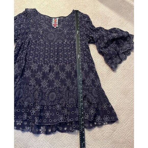 Johnny Was Eyelet Mini Dress - Picture 2 of 7